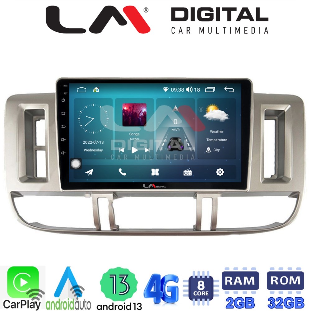 LM Digital - LM ZR8704 GPS Οθόνη OEM Multimedia Αυτοκινήτου για Nissan X Trail 2000 > 2007 (CarPlay/AndroidAuto/BT/GPS/WIFI/GPRS)