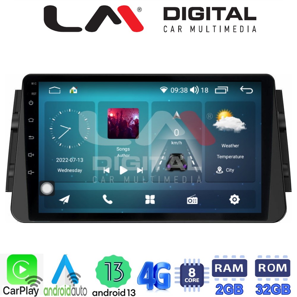 LM Digital - LM ZR8714 GPS Οθόνη OEM Multimedia Αυτοκινήτου για Nissan Micra (K14) 2017> (CarPlay/AndroidAuto/BT/GPS/WIFI/GPRS)
