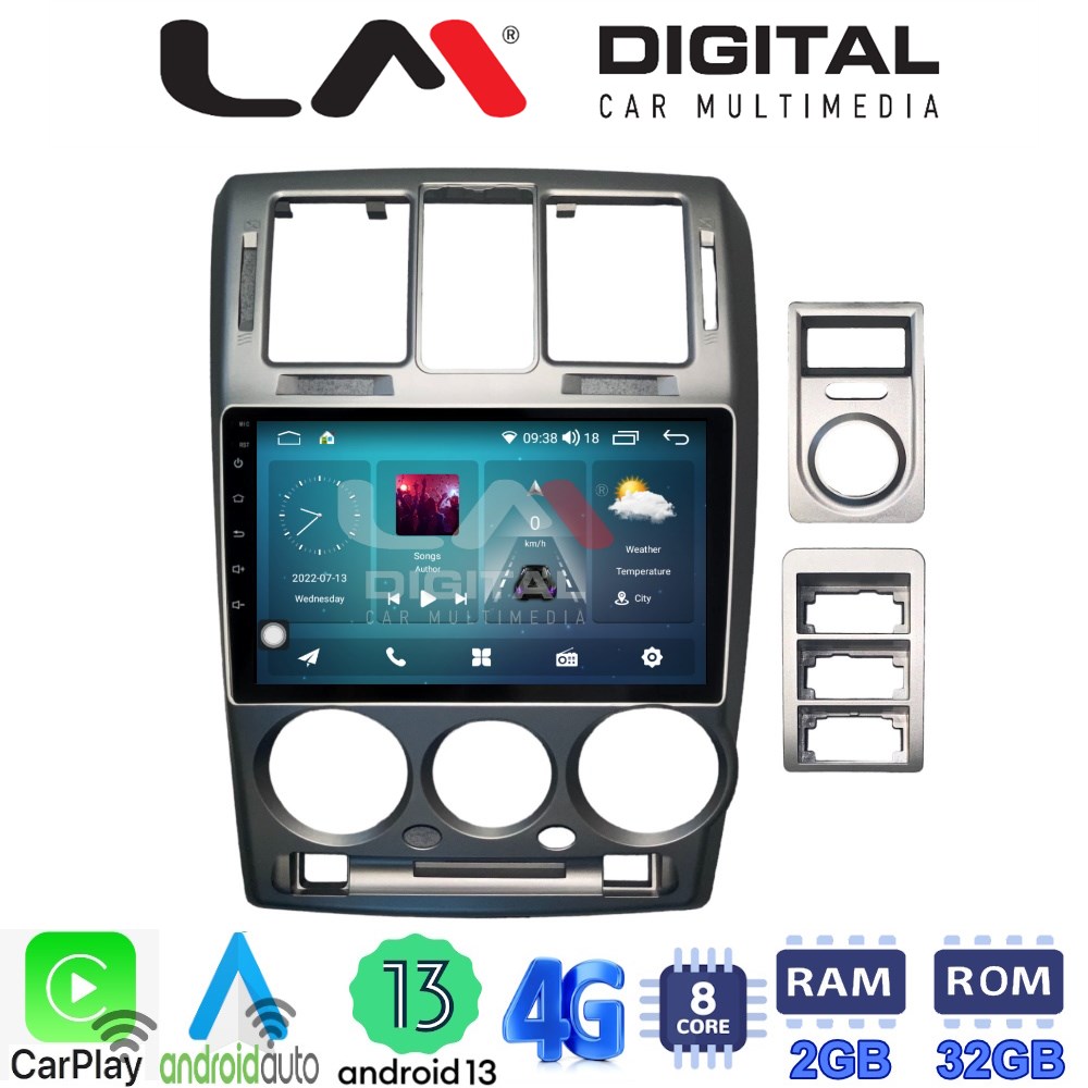LM Digital - LM ZR8719 GPS Οθόνη OEM Multimedia Αυτοκινήτου για Hyundai Getz 2002 > 2013 (CarPlay/AndroidAuto/BT/GPS/WIFI/GPRS)