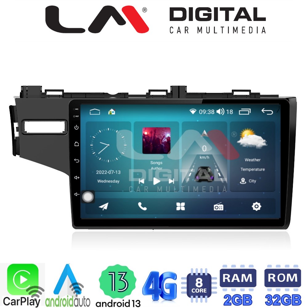 LM Digital - LM ZR8760 GPS Οθόνη OEM Multimedia Αυτοκινήτου για HONDA JAZZ 2013> (CarPlay/AndroidAuto/BT/GPS/WIFI/GPRS)