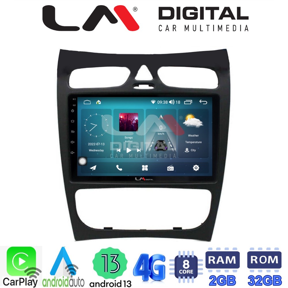 LM Digital - LM ZR8812 GPS Οθόνη OEM Multimedia Αυτοκινήτου για Mercedes CLK (W209) 2000 > 2004 (CarPlay/AndroidAuto/BT/GPS/WIFI/GPRS)