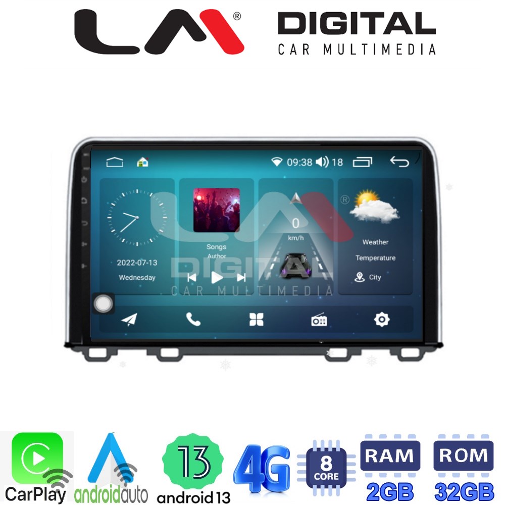 LM Digital - LM ZR8813 GPS Οθόνη OEM Multimedia Αυτοκινήτου για HONDA CRV 2017> (CarPlay/AndroidAuto/BT/GPS/WIFI/GPRS)