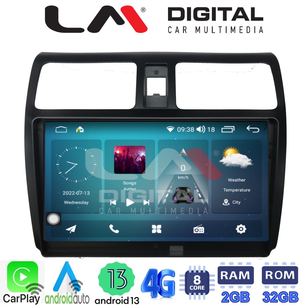 LM Digital - LM ZR8978 GPS Οθόνη OEM Multimedia Αυτοκινήτου για SUZUKI SWIFT 2005 > 2010 (CarPlay/AndroidAuto/BT/GPS/WIFI/GPRS)