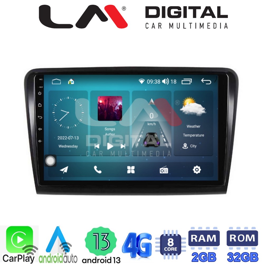 LM Digital - LM ZR8982 GPS Οθόνη OEM Multimedia Αυτοκινήτου για SK SUPERB 2008>2015 (CarPlay/AndroidAuto/BT/GPS/WIFI/GPRS)