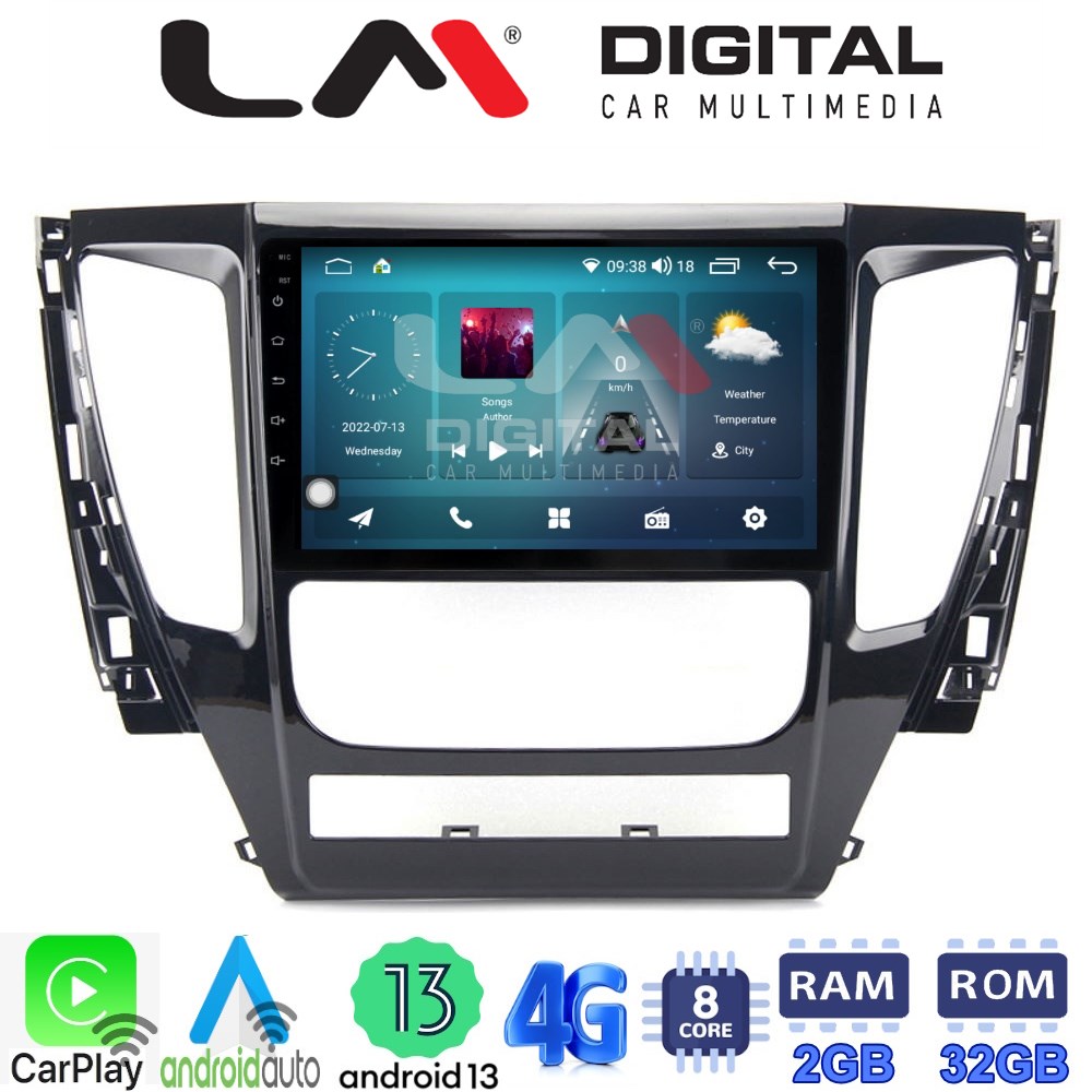 LM Digital - LM ZR8992 GPS Οθόνη OEM Multimedia Αυτοκινήτου για Mitsubishi Pajero 2014> (CarPlay/AndroidAuto/BT/GPS/WIFI/GPRS)