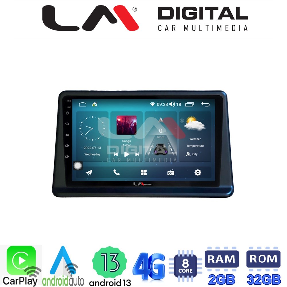 LM Digital - LM ZR8998 GPS Οθόνη OEM Multimedia Αυτοκινήτου για Mitsubishi Pajero 1996 > 2003 (CarPlay/AndroidAuto/BT/GPS/WIFI/GPRS)