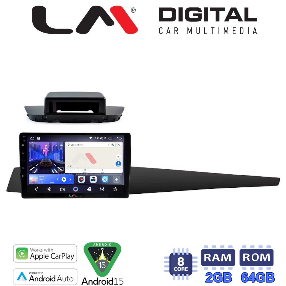 LM Digital - LM ZW8348 GPS Οθόνη OEM Multimedia Αυτοκινήτου για Renault Laguna 3 2008 > 2015 (CarPlay/AndroidAuto/BT/GPS/WIFI)