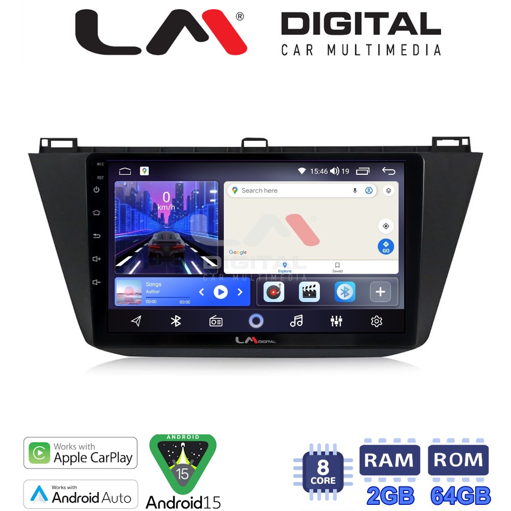 LM Digital - LM ZW8420 GPS Οθόνη OEM Multimedia Αυτοκινήτου για VOLKSWAGEN TIGUAN 2016> (CarPlay/AndroidAuto/BT/GPS/WIFI)