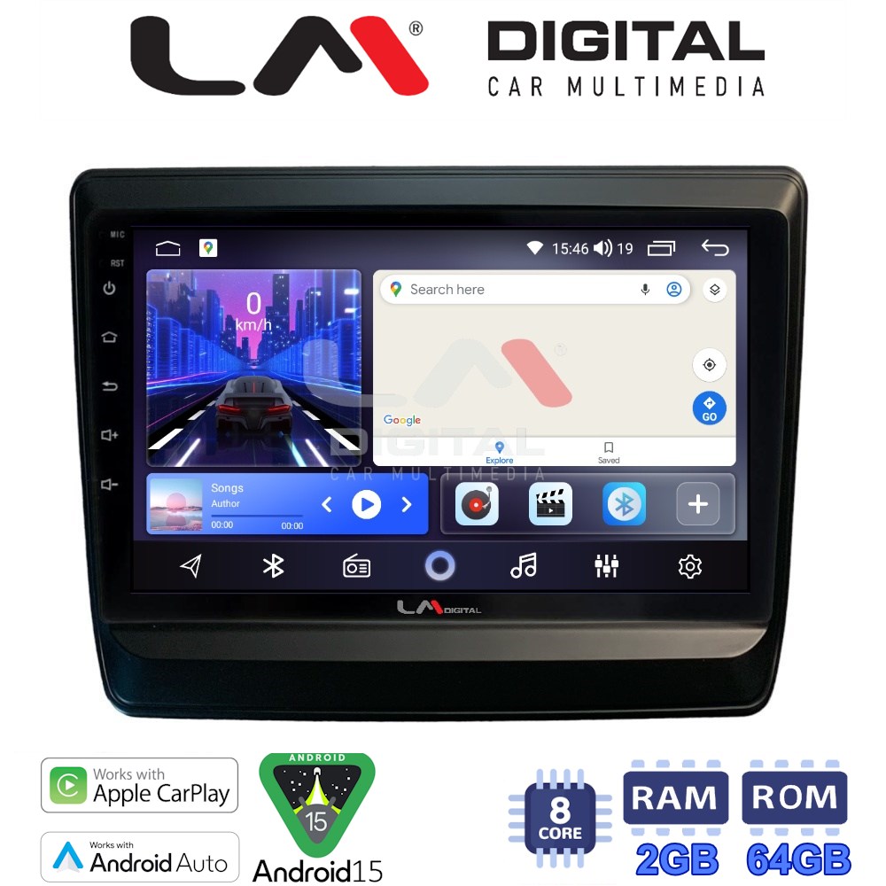 LM Digital - LM ZW8431 GPS Οθόνη OEM Multimedia Αυτοκινήτου για Isuzu DMAX 2021> (CarPlay/AndroidAuto/BT/GPS/WIFI)