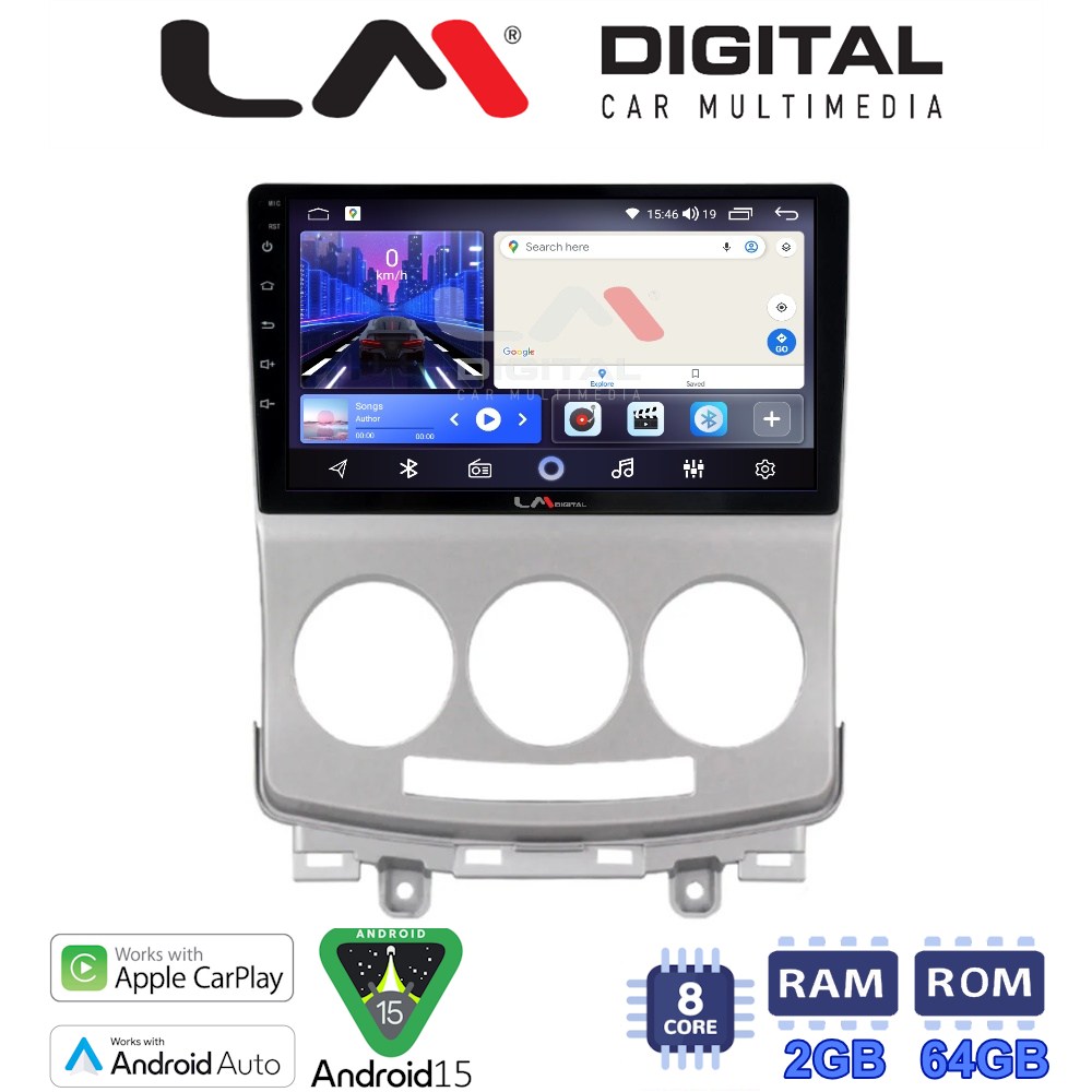LM Digital - LM ZW8439 GPS Οθόνη OEM Multimedia Αυτοκινήτου για MAZDA 5 2004>2010 (CarPlay/AndroidAuto/BT/GPS/WIFI)