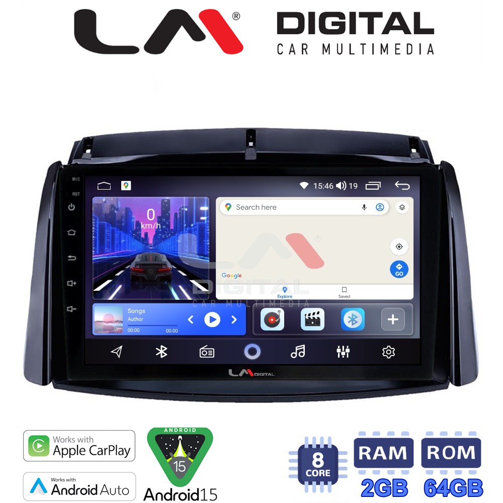 LM Digital - LM ZW8498 GPS Οθόνη OEM Multimedia Αυτοκινήτου για Renault Koleos 2006>2017 (CarPlay/AndroidAuto/BT/GPS/WIFI)