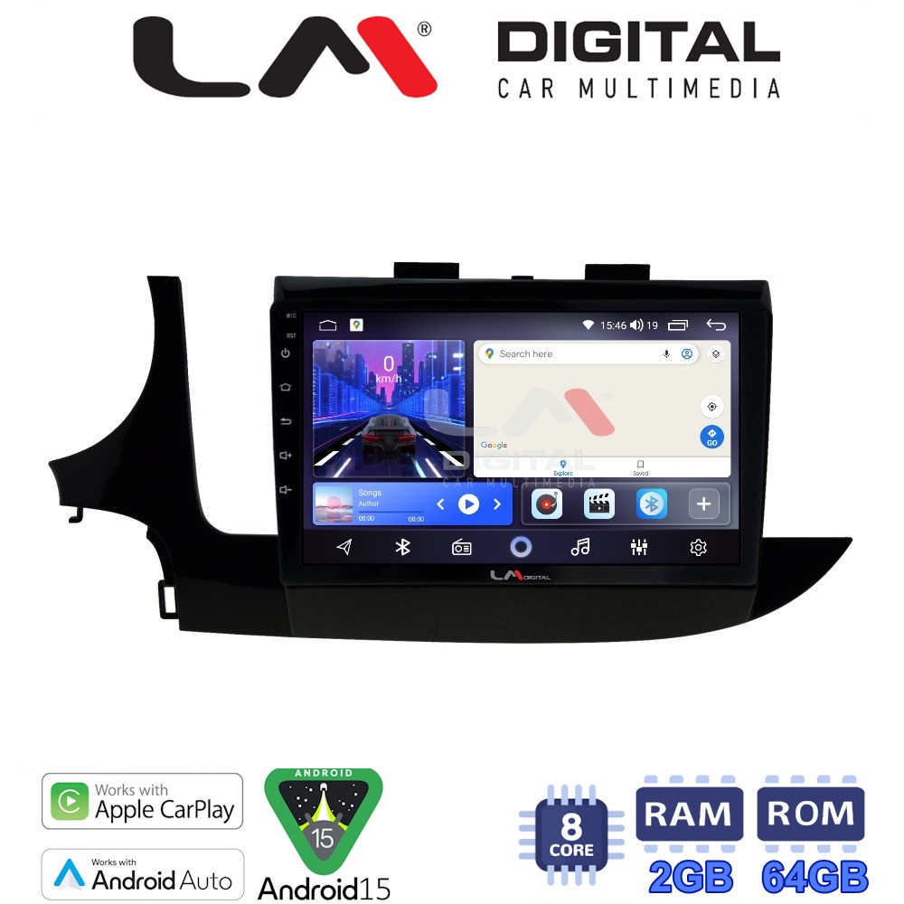 LM Digital - LM ZW8536 GPS Οθόνη OEM Multimedia Αυτοκινήτου για OPEL MOKKA 2016> (CarPlay/AndroidAuto/BT/GPS/WIFI)
