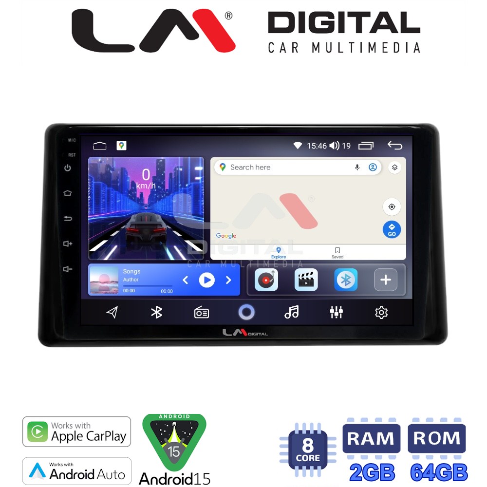 LM Digital - LM ZW8580 GPS Οθόνη OEM Multimedia Αυτοκινήτου για Toyota Raize 2020 > (CarPlay/AndroidAuto/BT/GPS/WIFI)