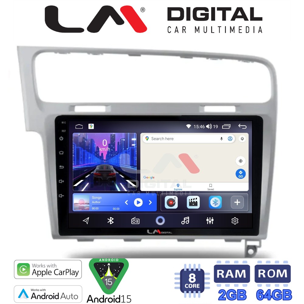 LM Digital - LM ZW8591S GPS Οθόνη OEM Multimedia Αυτοκινήτου για 0 (CarPlay/AndroidAuto/BT/GPS/WIFI)