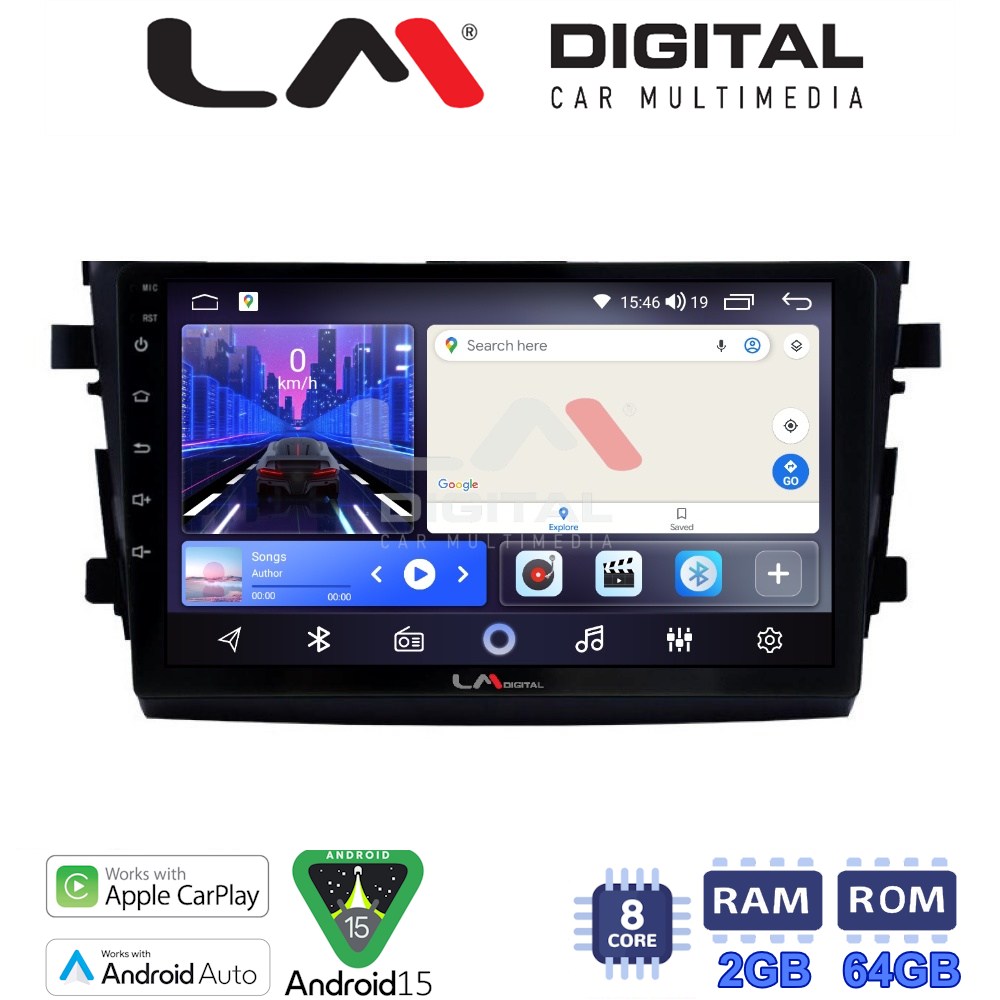 LM Digital - LM ZW8599 GPS Οθόνη OEM Multimedia Αυτοκινήτου για SUZUKI CELERIO 2015> (CarPlay/AndroidAuto/BT/GPS/WIFI)