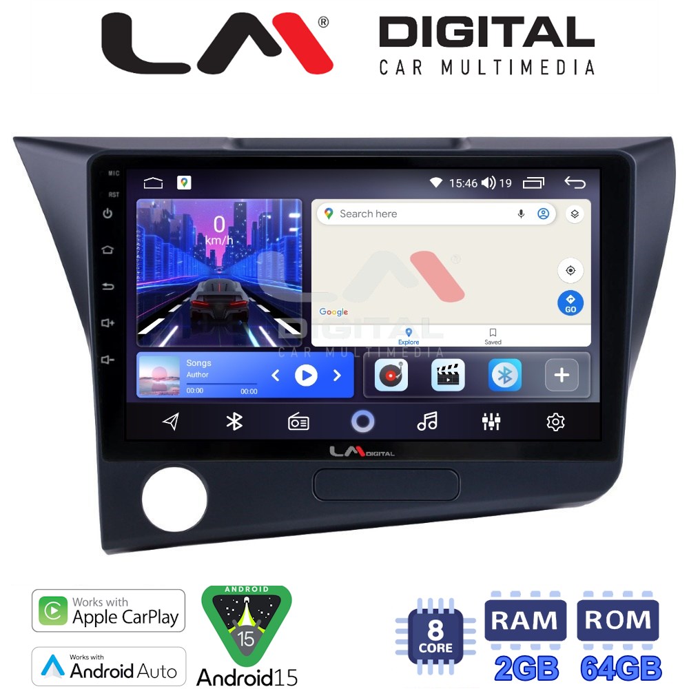 LM Digital - LM ZW8629 GPS Οθόνη OEM Multimedia Αυτοκινήτου για Honda CRZ 2010 > 2018 (CarPlay/AndroidAuto/BT/GPS/WIFI)