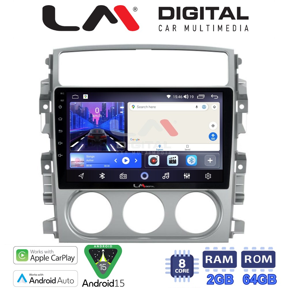 LM Digital - LM ZW8641 GPS Οθόνη OEM Multimedia Αυτοκινήτου για SUZUKI LIANA 2001>2008 (CarPlay/AndroidAuto/BT/GPS/WIFI)