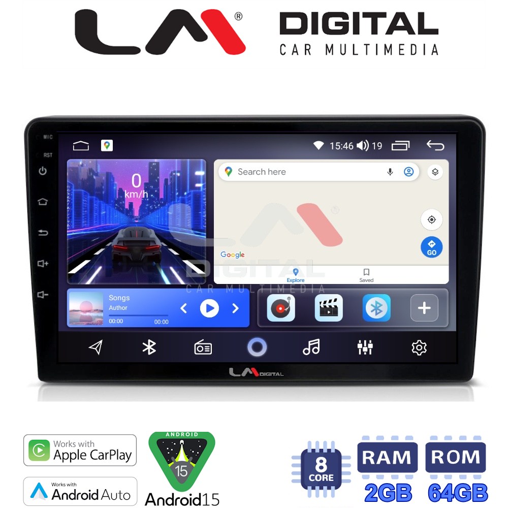 LM Digital - LM ZW8645 GPS Οθόνη OEM Multimedia Αυτοκινήτου για Alfa Romeo Giulietta 2014 > (CarPlay/AndroidAuto/BT/GPS/WIFI)