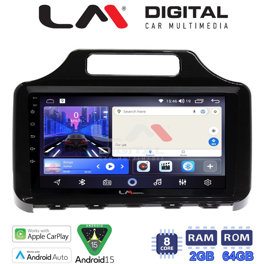 LM Digital - LM ZW8650 GPS Οθόνη OEM Multimedia Αυτοκινήτου για Toyota IQ 2008 > 2015 (CarPlay/AndroidAuto/BT/GPS/WIFI)