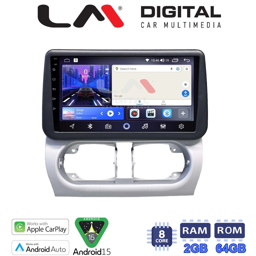 LM Digital - LM ZW8663 GPS Οθόνη OEM Multimedia Αυτοκινήτου για Opel Corsa C 2000 > 2006 Opel Tigra B 2004 > 2009 (CarPlay/AndroidAuto/BT/GPS/WIFI)