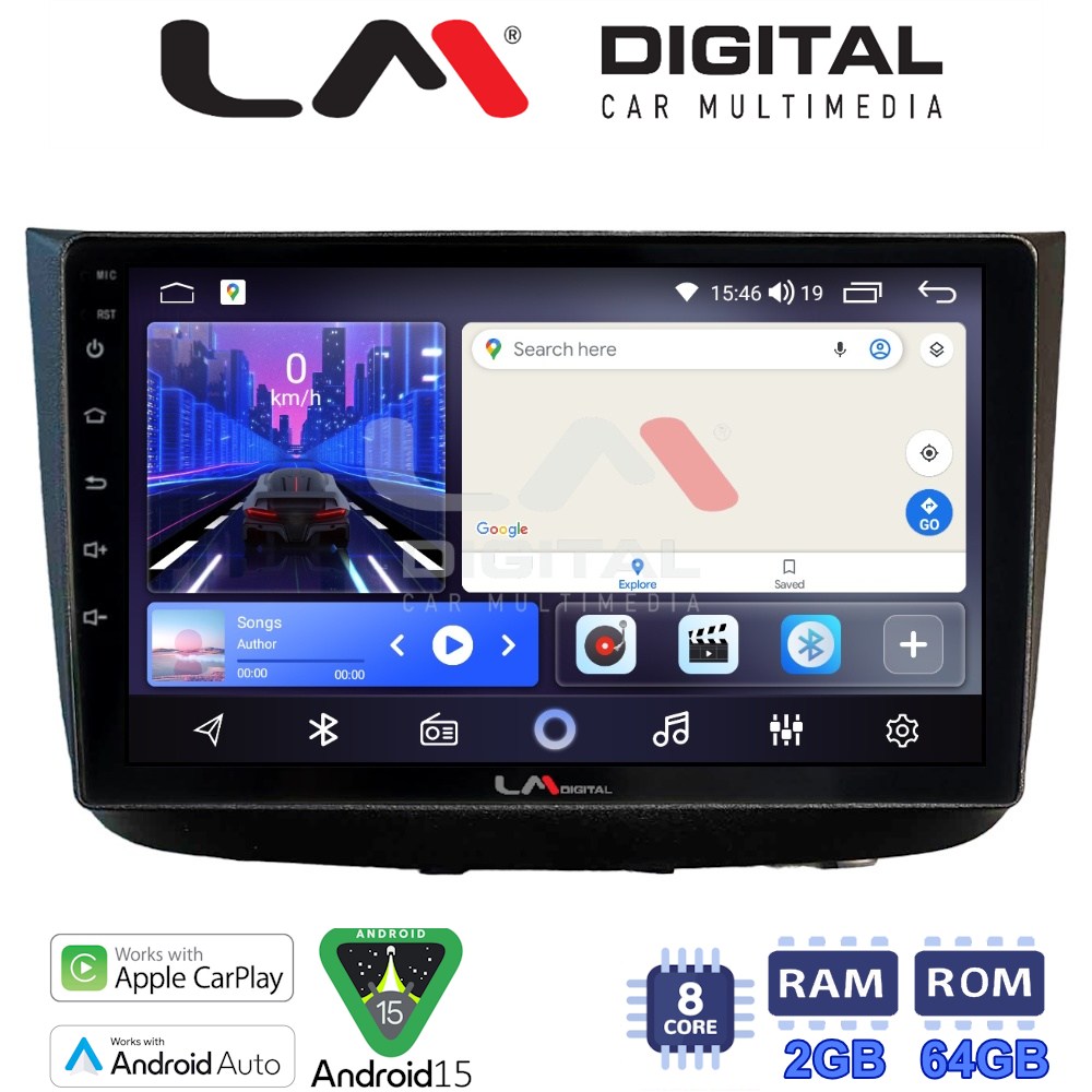 LM Digital - LM ZW8667 GPS Οθόνη OEM Multimedia Αυτοκινήτου για Mercedes Vito 2003 > 2015 (CarPlay/AndroidAuto/BT/GPS/WIFI)