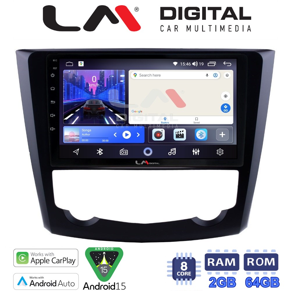 LM Digital - LM ZW8688 GPS Οθόνη OEM Multimedia Αυτοκινήτου για RENAULT KADJAR 2015>   (CarPlay/AndroidAuto/BT/GPS/WIFI)