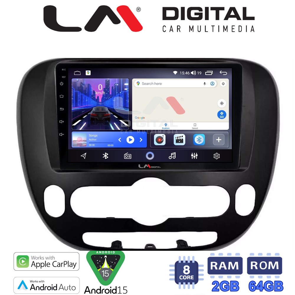 LM Digital - LM ZW8694 GPS Οθόνη OEM Multimedia Αυτοκινήτου για Kia Soul 2014 > (CarPlay/AndroidAuto/BT/GPS/WIFI)
