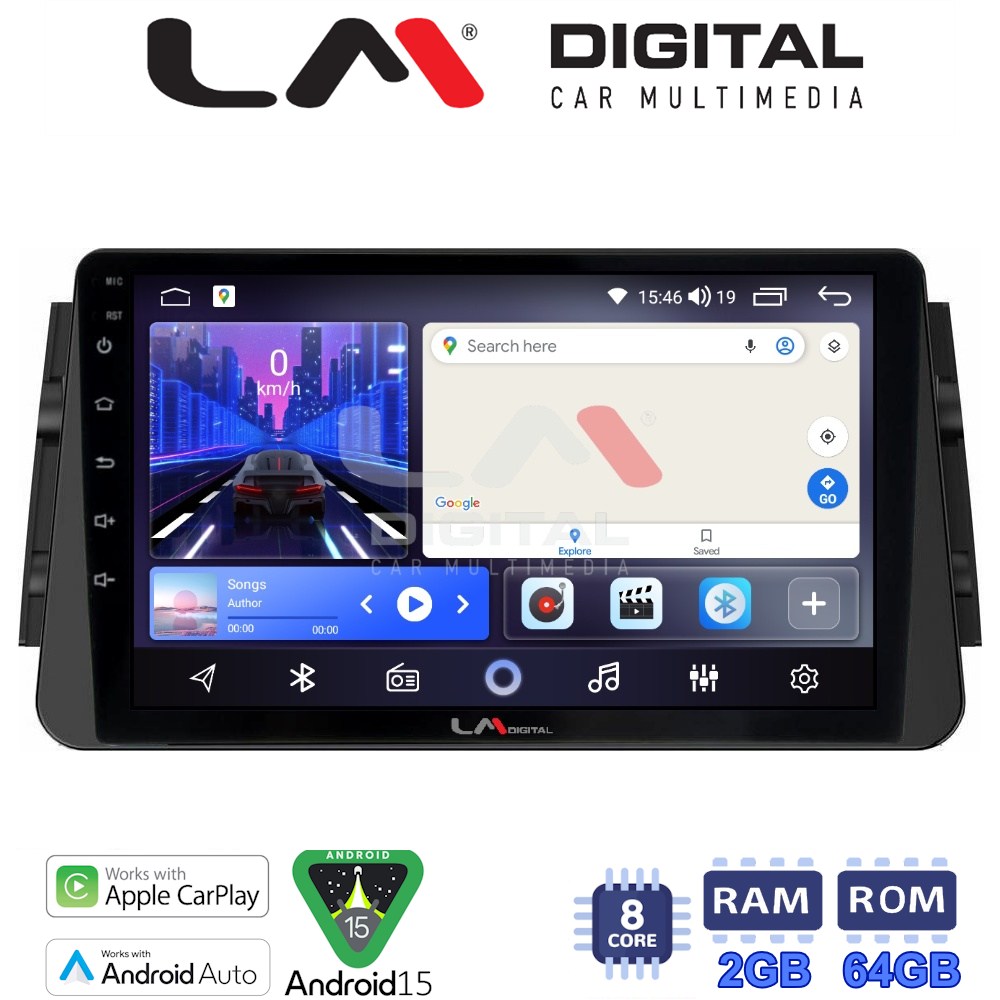 LM Digital - LM ZW8714 GPS Οθόνη OEM Multimedia Αυτοκινήτου για Nissan Micra (K14) 2017> (CarPlay/AndroidAuto/BT/GPS/WIFI)
