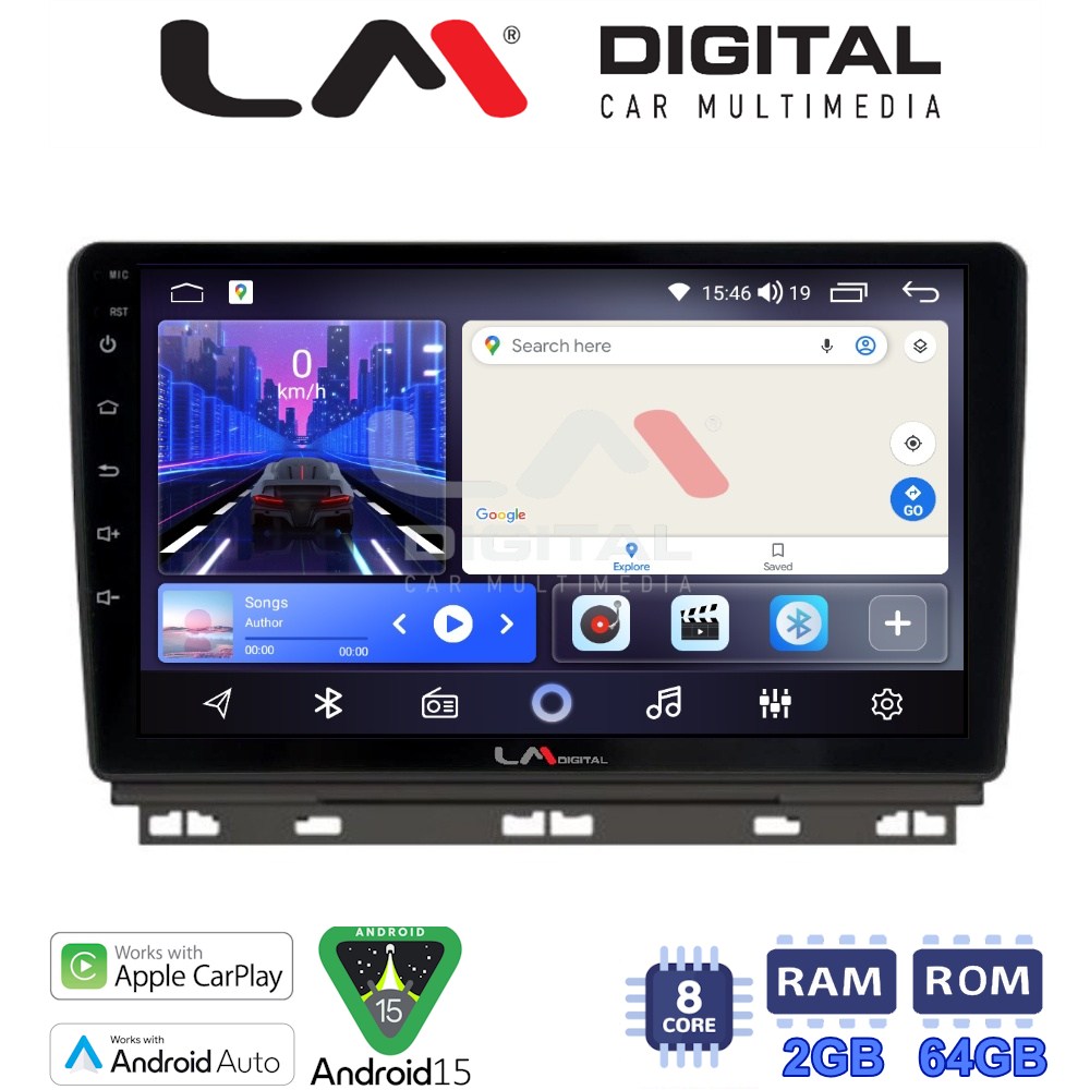 LM Digital - LM ZW8718 GPS Οθόνη OEM Multimedia Αυτοκινήτου για Renault Clio 2020 (CarPlay/AndroidAuto/BT/GPS/WIFI)