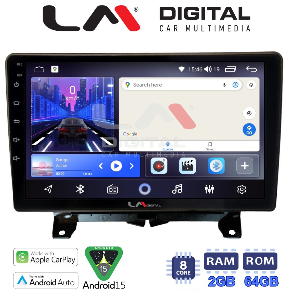 LM Digital - LM ZW8723 GPS Οθόνη OEM Multimedia Αυτοκινήτου για Land Rover - Range Rover Sport 2005 > 2014 (CarPlay/AndroidAuto/BT/GPS/WIFI)