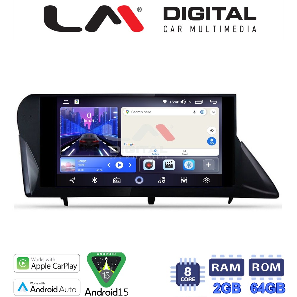 LM Digital - LM ZW8800 GPS Οθόνη OEM Multimedia Αυτοκινήτου για LEXUS RX 2009 > 2014 (CarPlay/AndroidAuto/BT/GPS/WIFI)