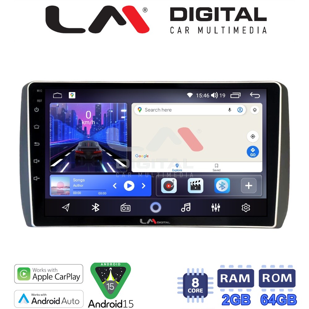 LM Digital - LM ZW8885 GPS Οθόνη OEM Multimedia Αυτοκινήτου για Toyota Urban - IST 2007 > 2016 (CarPlay/AndroidAuto/BT/GPS/WIFI)