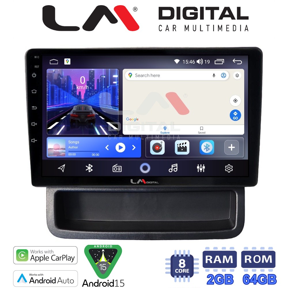 LM Digital - LM ZW8893 GPS Οθόνη OEM Multimedia Αυτοκινήτου για Opel Vivaro - Renault Trafic - Nissan Primastar 2010 > 2014 (CarPlay/AndroidAuto/BT/GPS/WIFI)