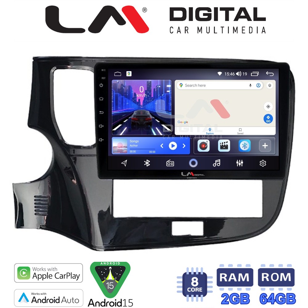LM Digital - LM ZW8894 GPS Οθόνη OEM Multimedia Αυτοκινήτου για Mitsubishi Outlander 2020 > (CarPlay/AndroidAuto/BT/GPS/WIFI)