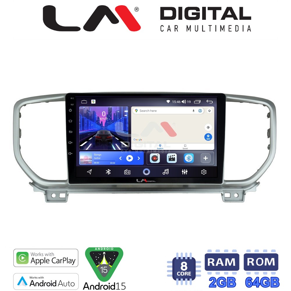LM Digital - LM ZW8938 GPS Οθόνη OEM Multimedia Αυτοκινήτου για KIA SPORTAGE 2019> (CarPlay/AndroidAuto/BT/GPS/WIFI)