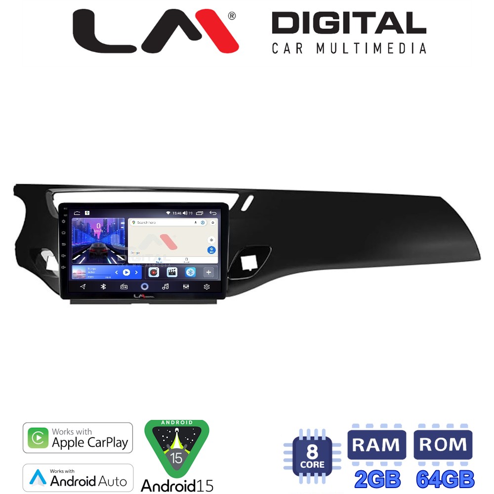 LM Digital - LM ZW8940B GPS Οθόνη OEM Multimedia Αυτοκινήτου για Citroen C3 /DS3 2009 > 2016 (CarPlay/AndroidAuto/BT/GPS/WIFI)