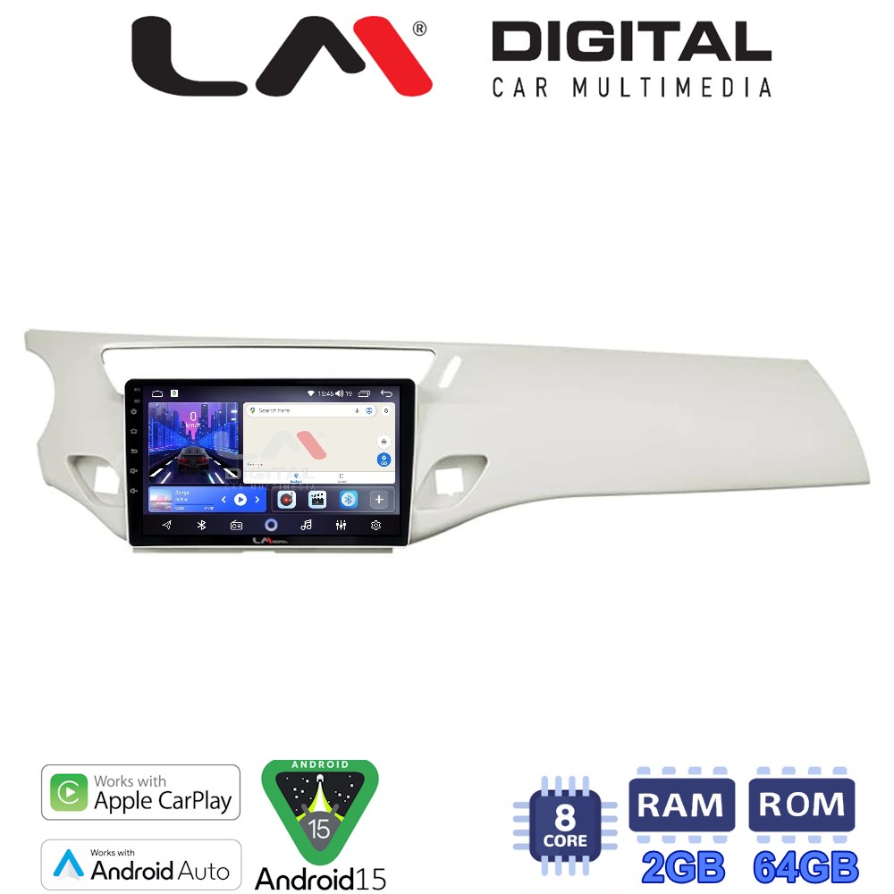 LM Digital - LM ZW8940W GPS Οθόνη OEM Multimedia Αυτοκινήτου για Citroen C3 /DS3 2009 > 2016 (CarPlay/AndroidAuto/BT/GPS/WIFI)
