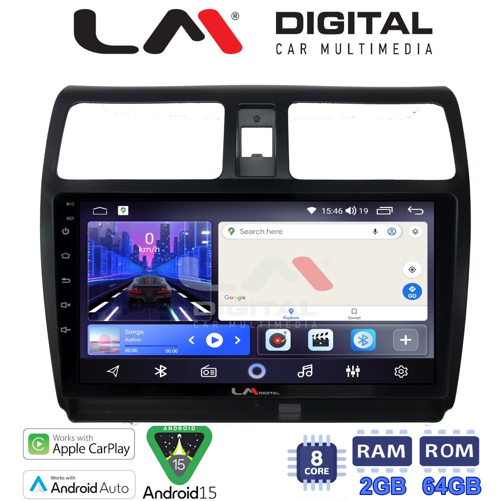 LM Digital - LM ZW8978 GPS Οθόνη OEM Multimedia Αυτοκινήτου για SUZUKI SWIFT 2005 > 2010 (CarPlay/AndroidAuto/BT/GPS/WIFI)