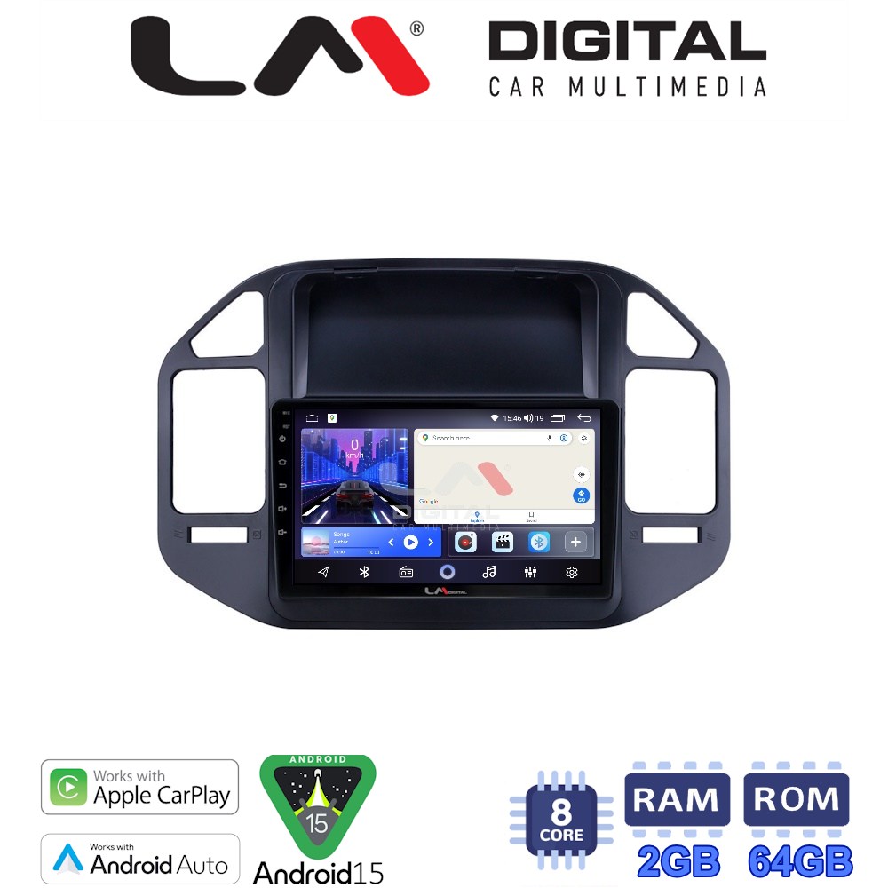 LM Digital - LM ZW8990 GPS Οθόνη OEM Multimedia Αυτοκινήτου για Mitsubishi Pajero 1999 > 2006 (CarPlay/AndroidAuto/BT/GPS/WIFI)
