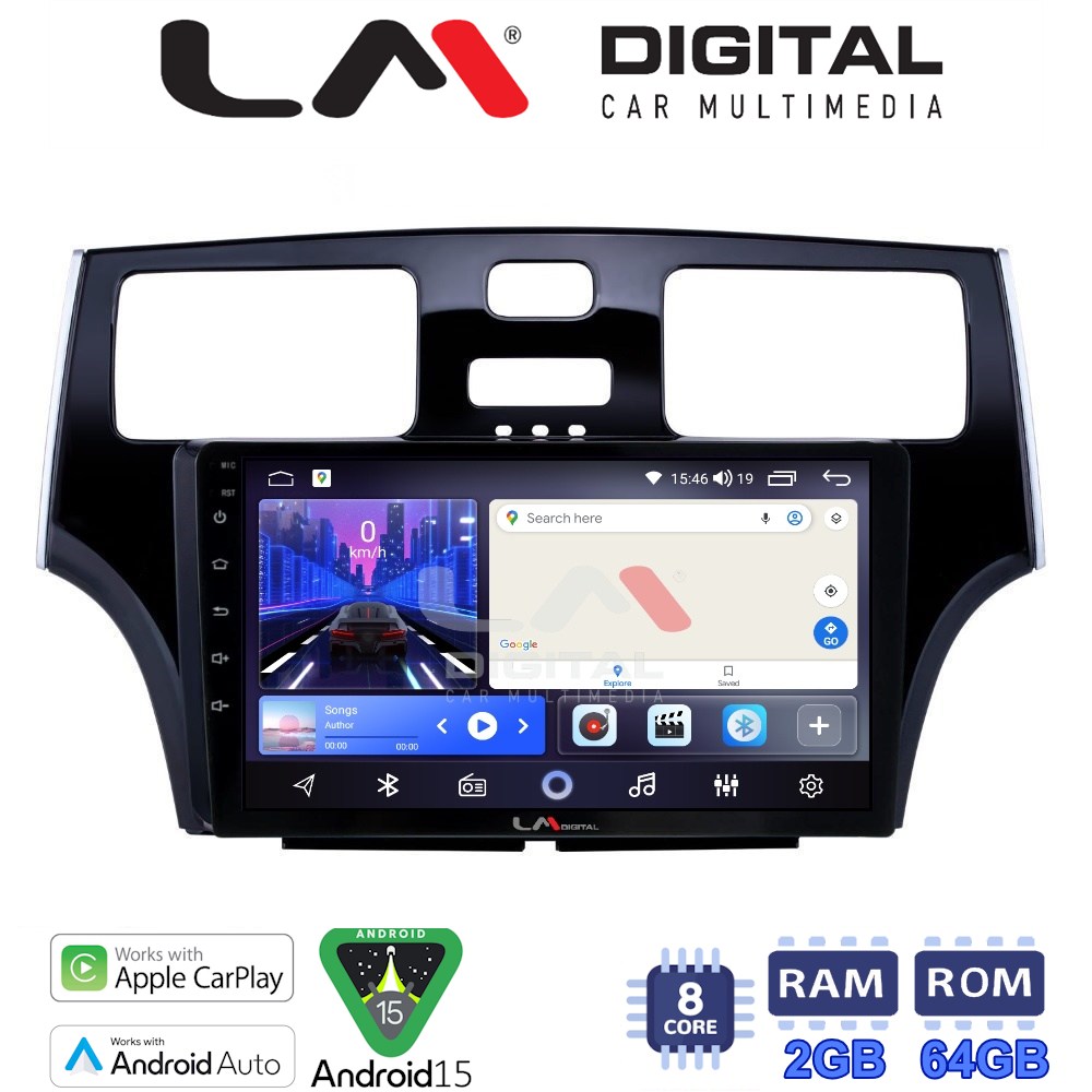 LM Digital - LM ZW8993 GPS Οθόνη OEM Multimedia Αυτοκινήτου για Lexus ES 2001 > 2007 (CarPlay/AndroidAuto/BT/GPS/WIFI)