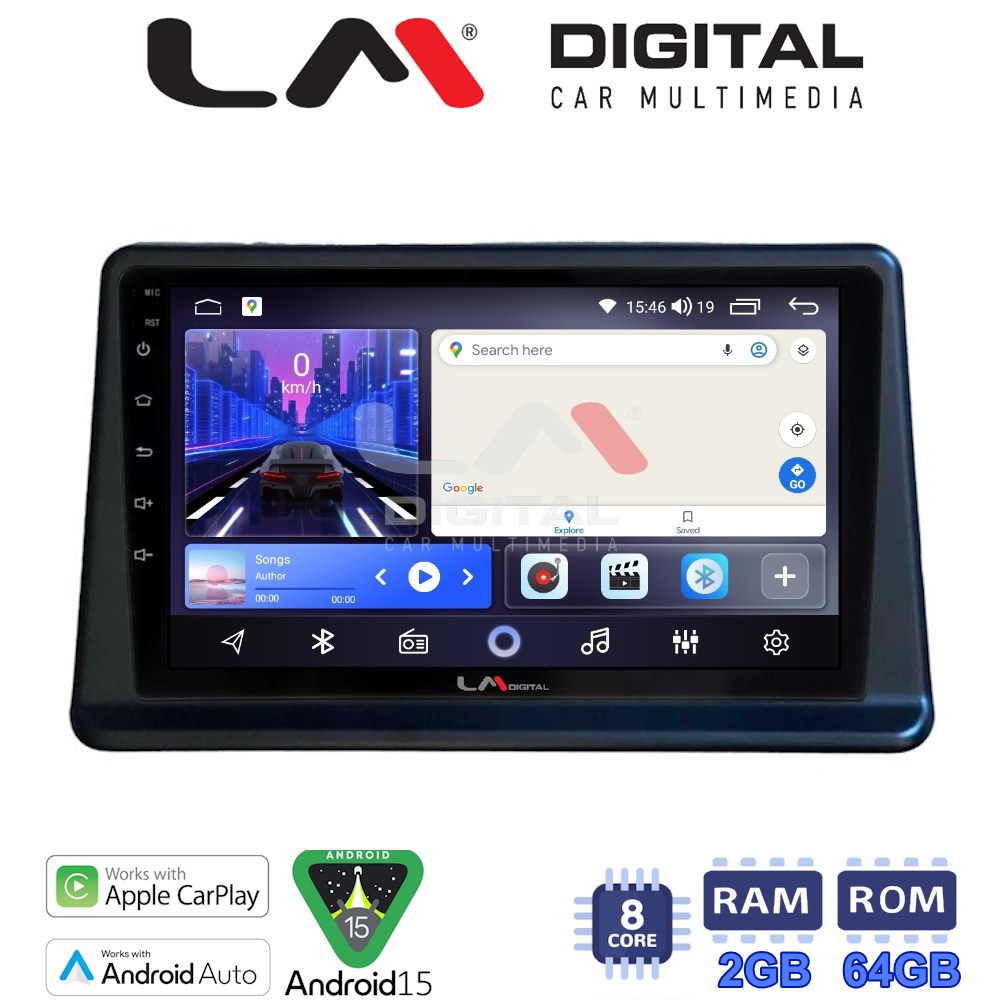 LM Digital - LM ZW8998 GPS Οθόνη OEM Multimedia Αυτοκινήτου για Mitsubishi Pajero 1996 > 2003 (CarPlay/AndroidAuto/BT/GPS/WIFI)