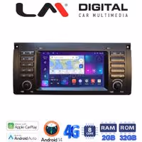 Οθόνη Multimedia LM Digital E8395 GPS Με Apple CarPlay / Android Auto / BT / GPS / WiFi / GPRS Για BMW S5 (E39) / S7 (E38) / X5 (E53) / RANGE ROVER 2002 2004