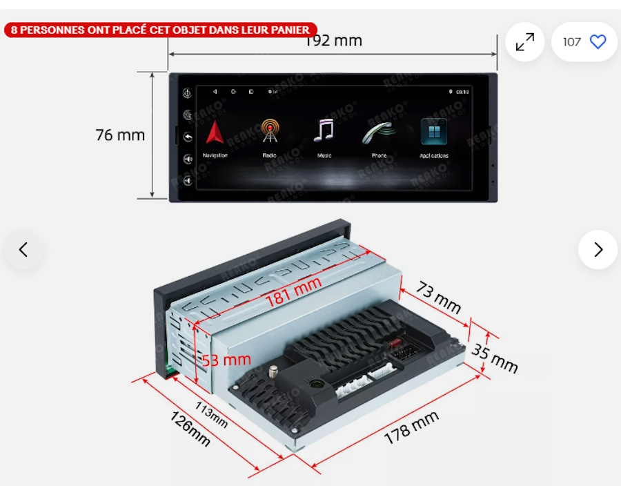 Οθόνη Multimedia LM Digital E8555 GPS