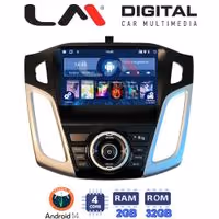 Οθόνη Multimedia LM Digital KL4150 GPS Με BT / GPS / WiFi / GPRS Για FORD FOCUS 2011 - 2018