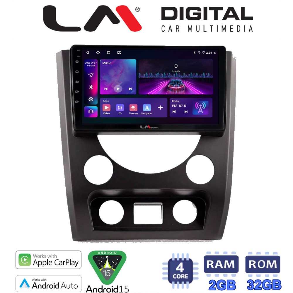 Οθόνη Multimedia LM Digital ZA4014A GPS Με Apple CarPlay / Android Auto / BT / GPS / WIFI / GPRS Για SSANGYONG REXTON 2015 - 2016