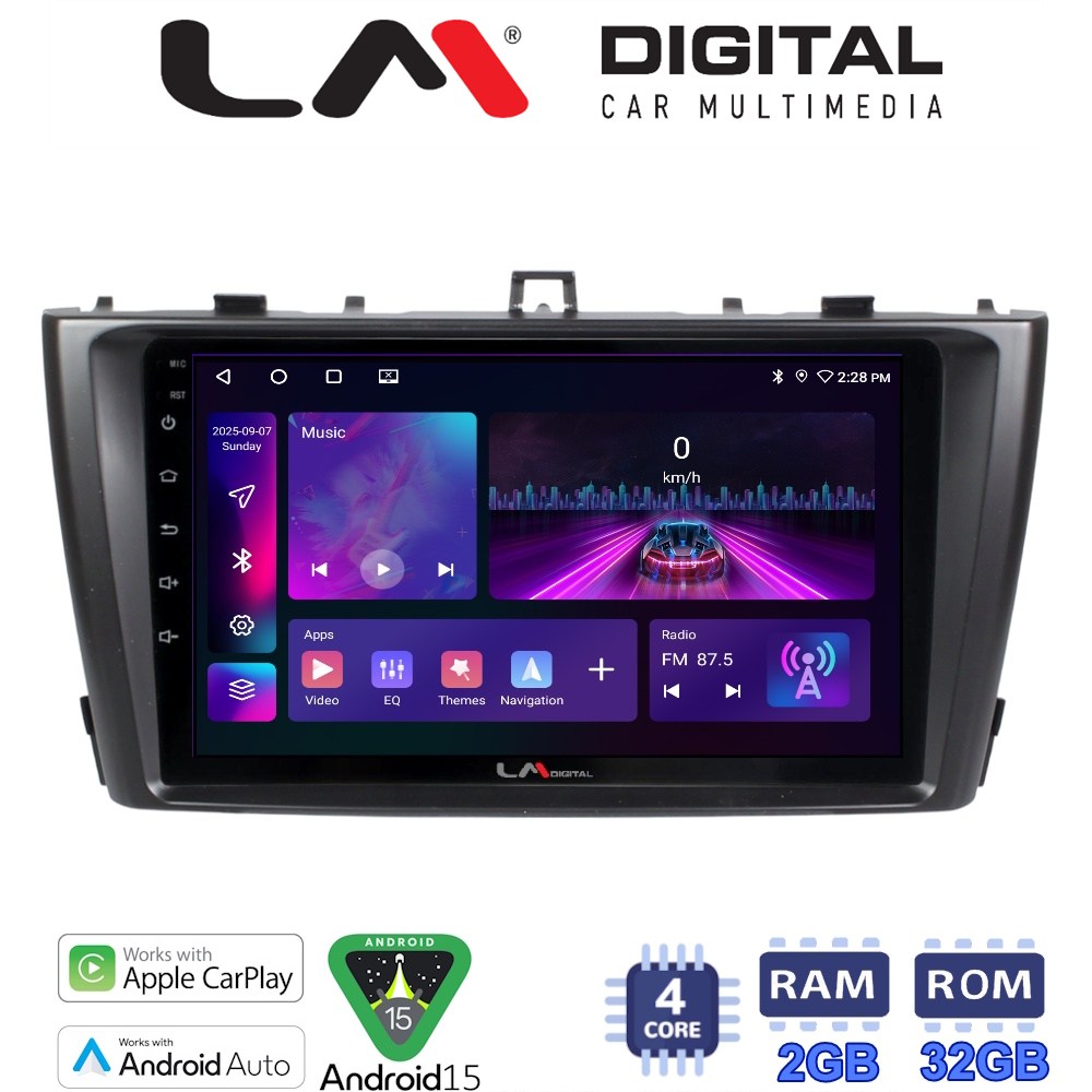 Οθόνη Multimedia LM Digital ZA4027G GPS Με Apple CarPlay / Android Auto / BT / GPS / WIFI / GPRS Για TOYOTA AVENSIS 2009 - 2016
