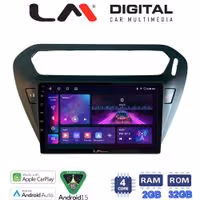 Οθόνη Multimedia LM Digital ZA4294B GPS Με Apple CarPlay / Android Auto / BT / GPS / WIFI / GPRS Για CITROEN ELYSEE 2013+ / PEUGEOT 301 2013+
