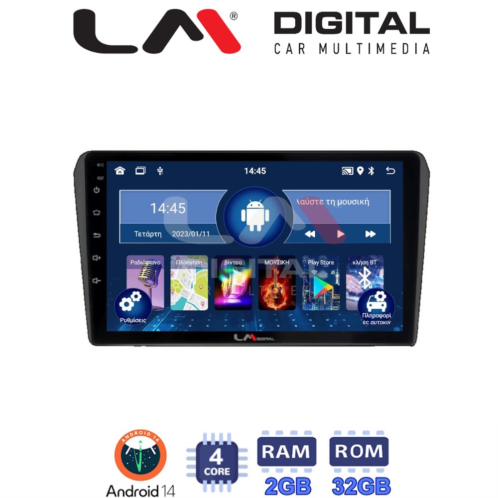 Οθόνη Multimedia LM Digital ZL4025B GPS Με BT / GPS / WiFi / GPRS Για TOYOTA AVENSIS 2003 - 2008