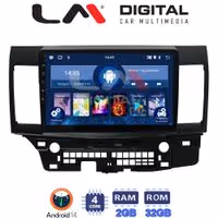Οθόνη Multimedia LM Digital ZL4037 GPS Με BT / GPS / WiFi Για MITSUBISHI LANCER 2008+