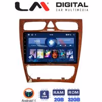 Οθόνη Multimedia LM Digital ZL4171W GPS Με BT / GPS / WiFi / GPRS Για MERCEDES C CLASS 1999 - 2004 (Προ FACELIFT)